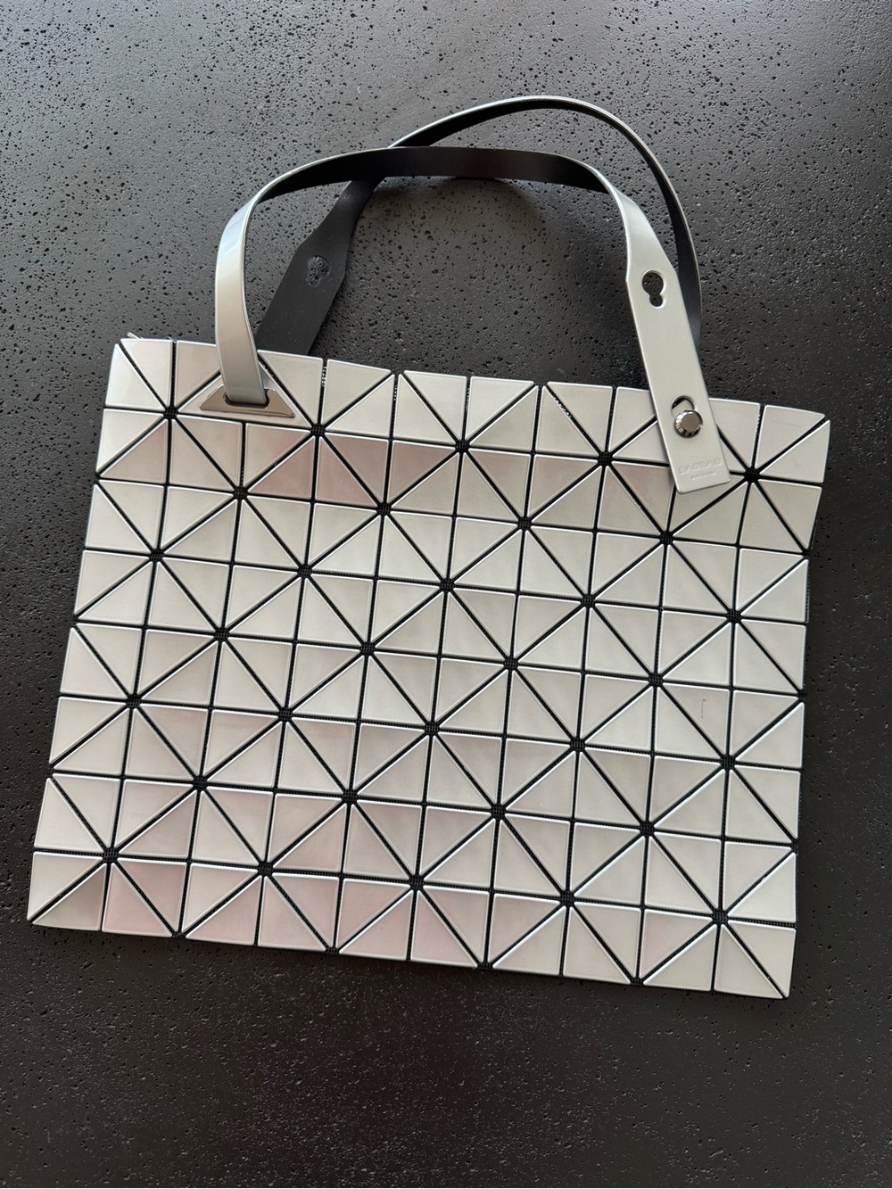 BAO BAO ISSEY MIYAKE Silver Prism Tote VGUC